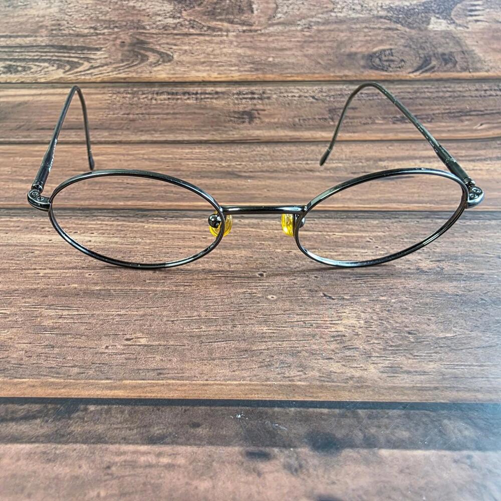 Vogue Women's Oval Metal Frame Glasses Black 53mm Italy FRAMES ONLY‎